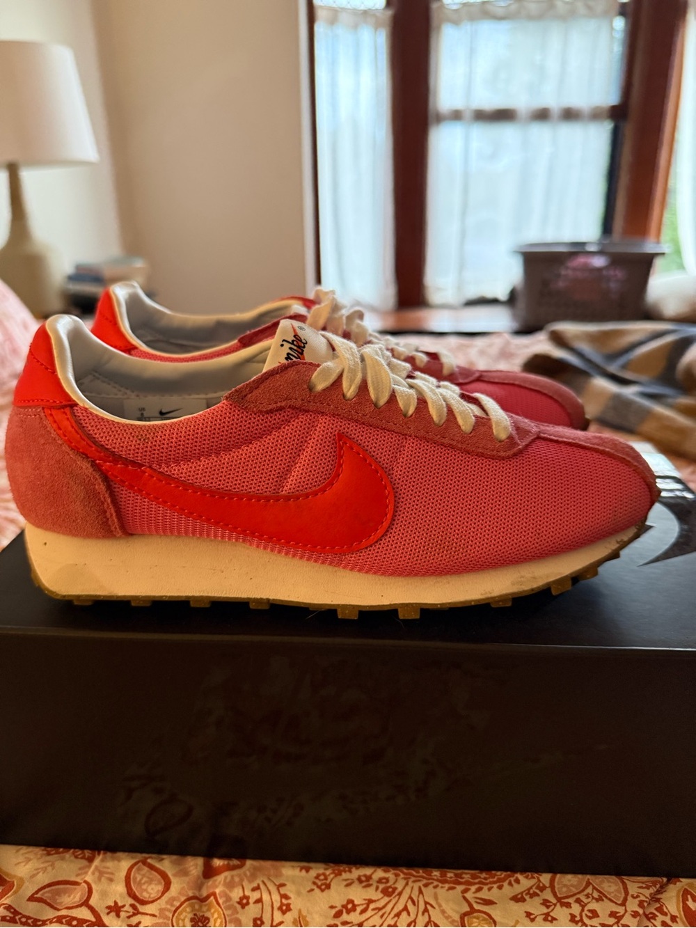 Nike LD-1000 Pink and Red Low-Top Retro Sneakers